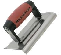 Marshalltown M176D Durasoft Grip Cement Edger 6" x 3" - Burgundy/Steel