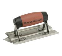 Marshalltown Cement Edger M180D – Stainless Steel, Durasoft Handle, 6 x 3 in