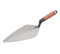 Marshalltown M3412L 34L Wide London Pattern Brick Trowel Leather Handle 12In M/t34L12