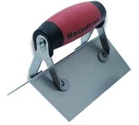 Marshalltown M67SSD Durasoft Grip Outside Corner Cement Trowel 6" x 2" - Burgundy/Steel