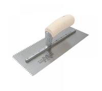 Marshalltown M701S Notched Trowel V 3/16in Wooden Handle 11 x 4.1/2in M/T701S
