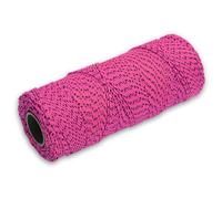 Marshalltown Masonry Line, Bonded Nylon, Pink & Black, 500 Foot, 18 Line Size, Masons and Archaeology. Made in the USA, ML615