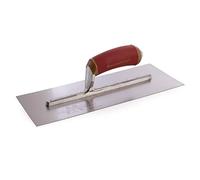 Marshalltown MPB13SSD 13-inch Pre-Worn Stainless Steel Plasterers Trowel, Silver,red,Brown