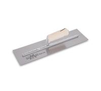 MARSHALLTOWN MX66 High Carbon Steel Finishing Trowel - 16" x 4" Blade, Wood Handle, Beveled Work Edges, Lightweight Xtralite® Mounting for Smooth, Professional Concrete Finishing