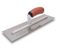 MARSHALLTOWN MXS165SDC Bright Stainless Steel Finishing Trowel - 16" x 5" Hardened Blade, DuraCork® Handle, Lightweight Xtralite® Mounting for Smooth, High-Quality Concrete Finishing