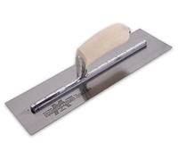 Marshalltown MXS64 4" X 14" Finishing Trowel with Curved Wood Handle