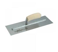 Marshalltown Cement Finishing Trowel MXS64 – Carbon Steel, Wooden Handle, 14 x 4 in