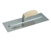 Marshalltown Cement Finishing Trowel MXS64 – Carbon Steel, Wooden Handle, 14 x 4 in