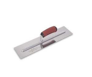 MARSHALLTOWN MXS66SSD Finishing Trowel - 16" x 4" Bright Stainless Steel Blade, DuraSoft® Handle, Lightweight Xtralite® Mounting - Smooth Concrete Finishing for DIY & Professional Use