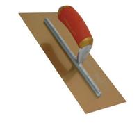Marshalltown Permashape Aluminium Finishing Trowel Golden Brown/red/yellow (16In X 5In)