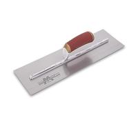 Marshalltown Plasterers Trowel MPB815D PermaShape Pre-Worn Carbon Steel 18 x 5 in Durasoft Handle