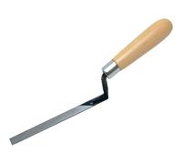 Marshalltown QLT Tuck Pointer, 6 x 1/2 Inch, Wood Handle, Tuck Pointing Trowel for Brick and Mortar Joints, 930