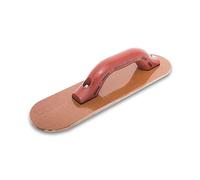 MARSHALLTOWN Resin Hand Float, 16 x 3-1/2 Inch, DuraSoft Handle, Round End Laminated Canvas Cement Finishing Tool, Easily Works Color Hardeners into Concrete, Made in USA, 4499RD