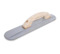 MARSHALLTOWN Round End Magnesium Float, 406 x 79 mm, Assembled in USA | Fully Rounded Magnesium Blade, Wood Handle, Eliminates Float Marks Before Troweling, 143LRW