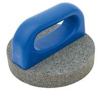 Marshalltown Round Rubbing Brick M16533 - 6 in (150 mm) - 20 Grit - With Handle