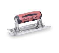 Marshalltown | Stainless Steel Groover Trowel | DuraSoft® Handle 152 x 76mm | | M180DProperly shaped bit and leading edge create clean grooves to help control concrete stress cracking.