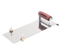 MARSHALLTOWN The Premier Line 3489D 14-Inch by 5-Inch 1/2-Inch Radius, 3/4-Inch Lip 1/2-Inch Depth Bit Stainless Steel Edger-DuraSoft Handle with Adjustable Groover