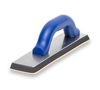 MARSHALLTOWN Tile Grout Float, 305 x 76 mm, Tiling, Assembled in the USA | 305 x 76 mm Gum Rubber Pad On Aluminum Backing, Offset Plastic Handle Gives Knuckle Clearance For Base and Cove Tile, 43BC