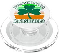 Marshfield MA Irish Riviera Massachusetts design Shamrock PopSockets PopGrip for MagSafe