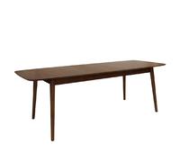 marshfield wooden rectangular extending dining table in walnut