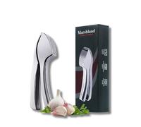 Marshland Premium Garlic Press - Easy to Clean Heavy Duty Garlic Presser & Mincer - Durable Garlic Crusher - No Peel Needed - Crush Garlic Effortlessly - Dishwasher Safe.