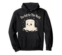 Marshmallow Aesthetic Too Soft for This World Mood and Stars Pullover Hoodie