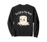 Marshmallow Aesthetic Too Soft for This World Mood and Stars Sweatshirt