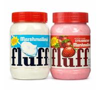 Marshmallow Fluff Spread Bundle - Vanilla & Strawberry Flavour (2 x 212g) | American Marshmallow Creme | Sweet Dessert Topping & Baking Ingredient