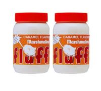 Marshmallow Fluff Spread - Sweet Marshmallow Creme for Baking, Desserts & Sandwiches - Gluten Free (Caramel (2 Units))