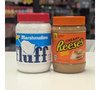 Marshmallow Fluff Vanilla 213g And Reeses Peanut Butter 510g USA Import