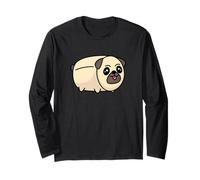 Marshmallow Pug Cute Dessert Dog Pun Art | Puggy Sweet Pup Long Sleeve T-Shirt