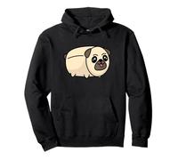 Marshmallow Pug Cute Dessert Dog Pun Art | Puggy Sweet Pup Pullover Hoodie