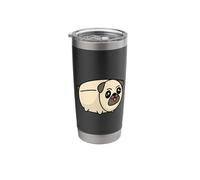 Marshmallow Pug Cute Dessert Dog Pun Art | Puggy Sweet Pup Stainless Steel Insulated Tumbler