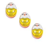 MarsHopper Egg Boiling Timer 3-Pack - Color-Changing in-Water Indicator for Soft, Medium & Hard Eggs