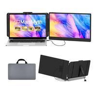 MarsMyth S1 Laptop Screen Extender - 14'' Portable Dual Monitor for Laptops, 1080P FHD Plug & Play Portable Monitor for 13''-17'' Laptops, Compatible with Windows Mac PS5 Dex Android Switch