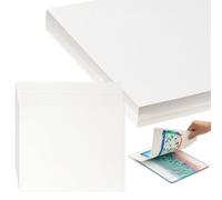 Marspark 100 Pcs Printmaking Paper, Printmaking Supplies, Artist Paper for Adults and Students Block Printing, Screen Gel Printing, White (5"x7")