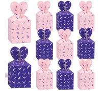 Marspark 24 Pcs Kpop Party Favor Boxes Purple Pink Korean Pop Gift Candy Boxes Kpop Birthday Theme Treat Bags Gifts for Music Singer Movie Fans Anime Birthday Party Supplies, 7.3 x 3.9 x 3.4 Inch