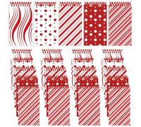 Marspark 25 Pack Xmas Mini Scented Memo Pads Scented Christmas Party Favors | 4.5 x 2.5 In, 5 Covers, Fun Scented Notebook, Memo Pad with Scented, Stationery Office Use, Stocking Stuffers, Gifts for Girl