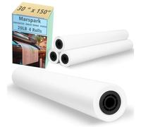 Marspark 4 Rolls 20lb Uncoated Inkjet Bond Paper 30" x 150' 2" Core 80 GSM Ideal for General Purpose Compatible with Most Black and White Inkjet Printers Pen Plotting
