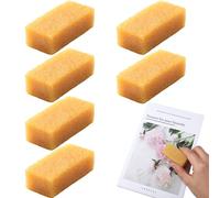 Marspark 6 Pcs Comic Book Dry Cleaning Natural Rubber Book Cover Eraser Tool Dirt Eraser Small Soot Sponge