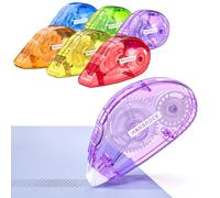 Marsrock Glue tape,6 Pack Double Sided Dots Glue roller tape,Strong adhesion Scrapbook Supplies, For Crafts,Card making,Gift Wrapping and Photo Tape,Journaling,Scrapbooking accessories,8mm x 8m