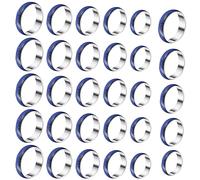 Marsrut 30pcs/set Color Changeable Mood Ring Lot - Emotion Feeling Adjustable Ring for Making Bulk Wholesale Jewelry Collection or Party | Mix Size Chart (6-10) Favor for Adults Ages, Women, Men