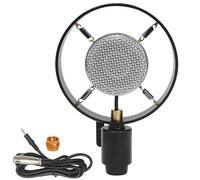 Marsrut Vintage Classical Microphone, Antique Big Diaphragm Condenser Microphone for Theater Speech Live Vocal Replacement, 26mm Core Diameter