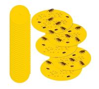 Marstey 30PCS Flea Trap Refill Discs Sticky Pads, 12 * 12.5cm, Flea trap light refills, Poison-Free Treatment, for Flea, Bed Bug, Moths, Mosquito, Odorless, Non-Toxic, Traps Pest Control Sticky Pad