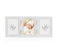 Marstey Baby Handprint Footprint Maker Kit Keepsake Photo Frame Clay Print and Photo Frame, Memory Art Picture, Baby Gift Personalized, Nursery Room Decor