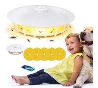 Marstey Flea Trap for Home, Indoor Electric Flea Light Trap with Sticky Pad, USB/AAA Powered Bed Bug Catcher, Safe Killer Lamp for Pets, Cockroaches, Moths, Flying Insects