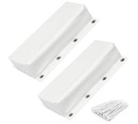 Marsui 2 Pcs Dock Bumpers for Edging Heavy Duty Marine Boat Fender Docking Guards with Cable Tie Holder for Vertical Poles & Post - Boat Dock Accessories