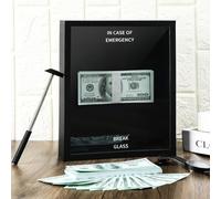 Marsui Funny Gift in Case of Emergency Break Glass Box Display with Hammer DIY Money Box Gag Gift for Friends Coworkers Birthday Christmas Husband Wife Money Not Included(Classic)