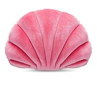 Marsui Pink Sea Princess Seashell Decorative Pillow, Preppy Room Decor Soft Velvet Seashell Shaped Chair Cushion Stuffed Throw Pillow Cute Clam Pillow for Sofa Bed Living Room(13.4 x 9.8 in)