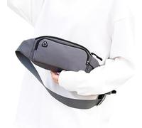 Marsupium Women's Multi-Functional Bag with Compartments for Smartphones and Accessories | Adjustable Waist Bag for Sports, Travel, Hiking, Jogging, Leisure, Grey (Black Hood), Se référer au